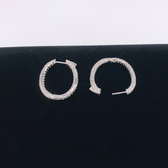 2ct Oval Hoops - Picture 10 of 10